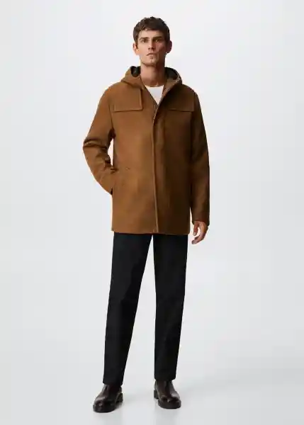 Abrigo Medina-I Camel Talla S Hombre Mango