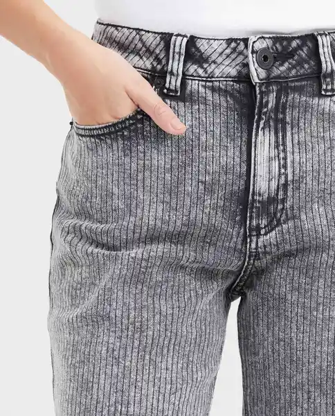 Jean Special Fit Wide Leg Gris Grafito Oscuro Talla 6 Chevignon