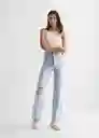 Pantalón Jean Straight Bleach Talla 18 Mango Teen Girl Mango