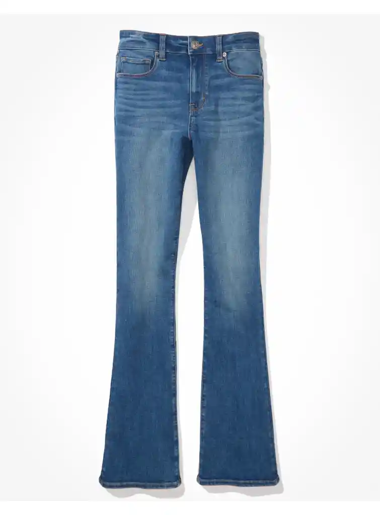 Jean Skinny Azul Talla 10 Short Mujer American Eagle