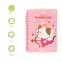 Cuaderno Pink Romance Argollado Serie Mini Family Rosa Miniso