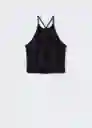 Top Diego2 Negro Talla L Mujer Mango