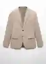 Blazer Americana Paris Beige Talla 44 Hombre Mango