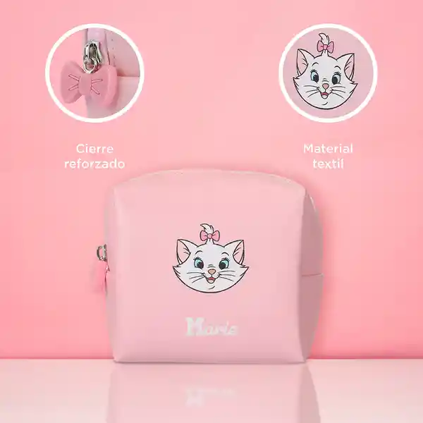 Monedero Disney Cat Colección Marie Rectangular Rosa Miniso