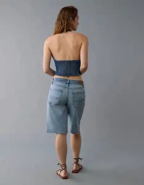 Camisa Mujer Azul Talla: LARGE 6183936 American Eagle
