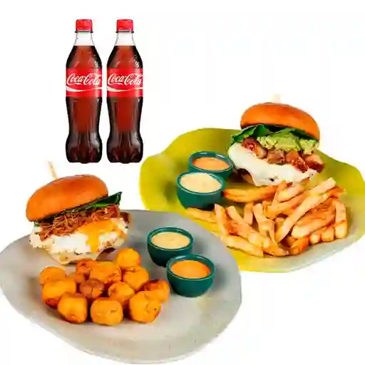 Combo de 2 hamburguesas + bebida