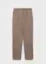 Pantalón Linen Topo Talla XS  Mujer Mango