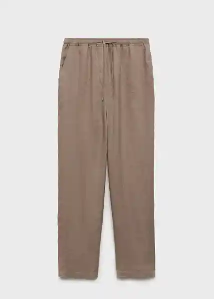 Pantalón Linen Topo Talla XS  Mujer Mango