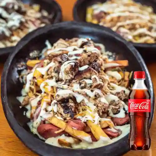 Combo Salchipapas Combinadas +Cocacola Orig 400ml