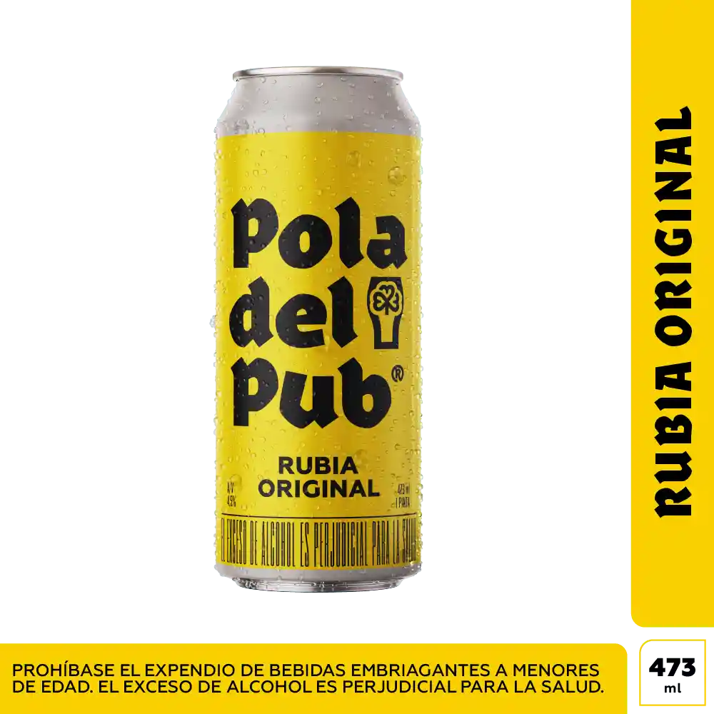 Pola del Pub Cerveza Rubia Original 473 ml