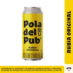 Pola del Pub Cerveza Rubia Original 473 ml