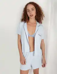 Pijama Aerie Azul Talla LARGE 1416461 American Eagle
