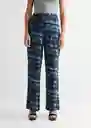 Pantalón Darkdyep Azul Talla 19 Teen Niñas Mango