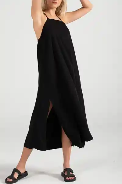 ONeill Vestido Largo Morette Solid Negro Talla L