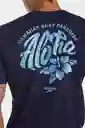 Camiseta Manga Corta Aloha Glow Hombre Talla XL