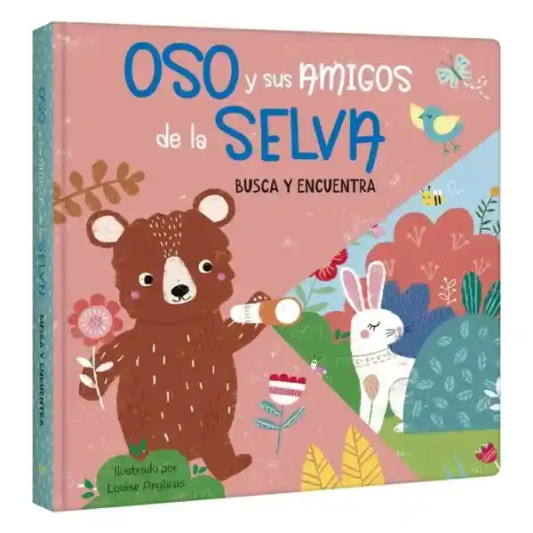 Colección Busca y Encuentra Linterna Oso y Amigos de la Selva