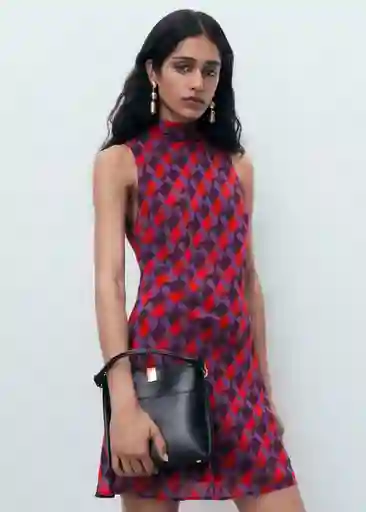 Vestido Martina Violeta Talla M Mujer Mango