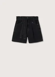 Short Ares Tejano Negro Talla S Mujer Mango