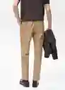 Pantalón Dublino Camel Talla 38 Hombre Mango