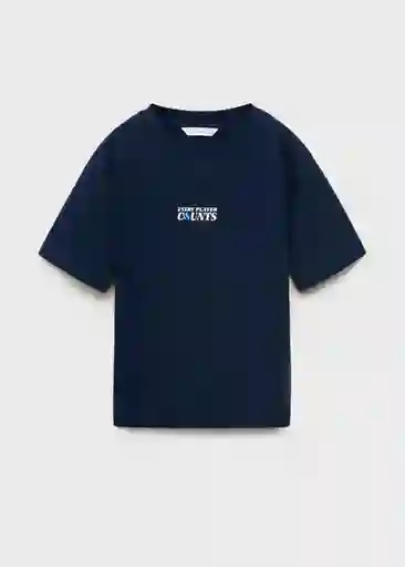 Camiseta Player Navy Talla 12 Niños Mango