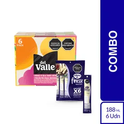 Combo Queso Fitness Snack + Jugo Del Valle Fresh Frutas Citricas