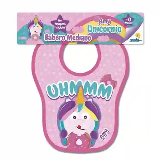 Babero Unicornio Mediano Null Rosa Pink