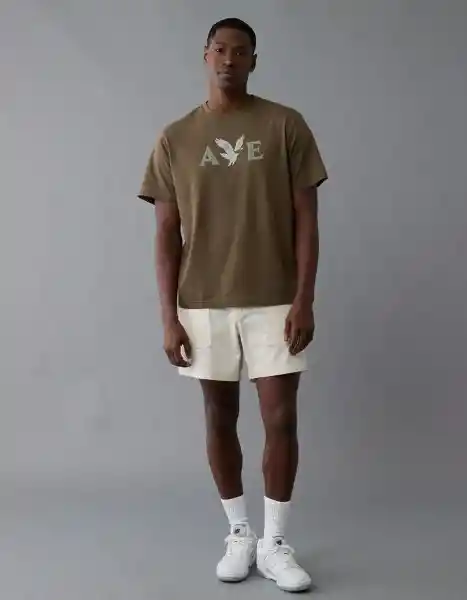 Camiseta Hombre Verde Talla Medium 4819306 American Eagle