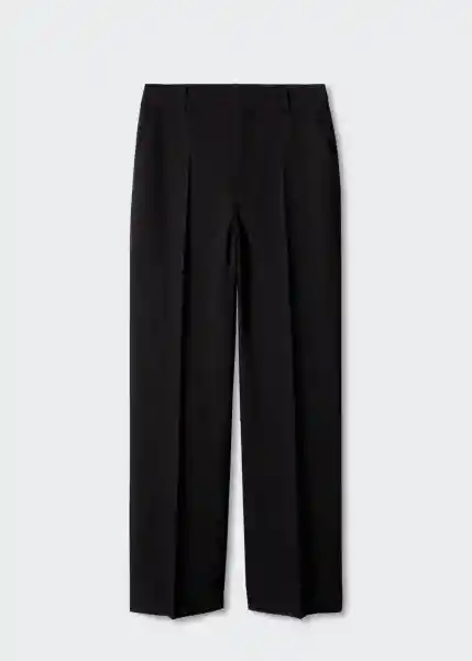 Pantalón Greta Negro Talla 32 Mujer Mango