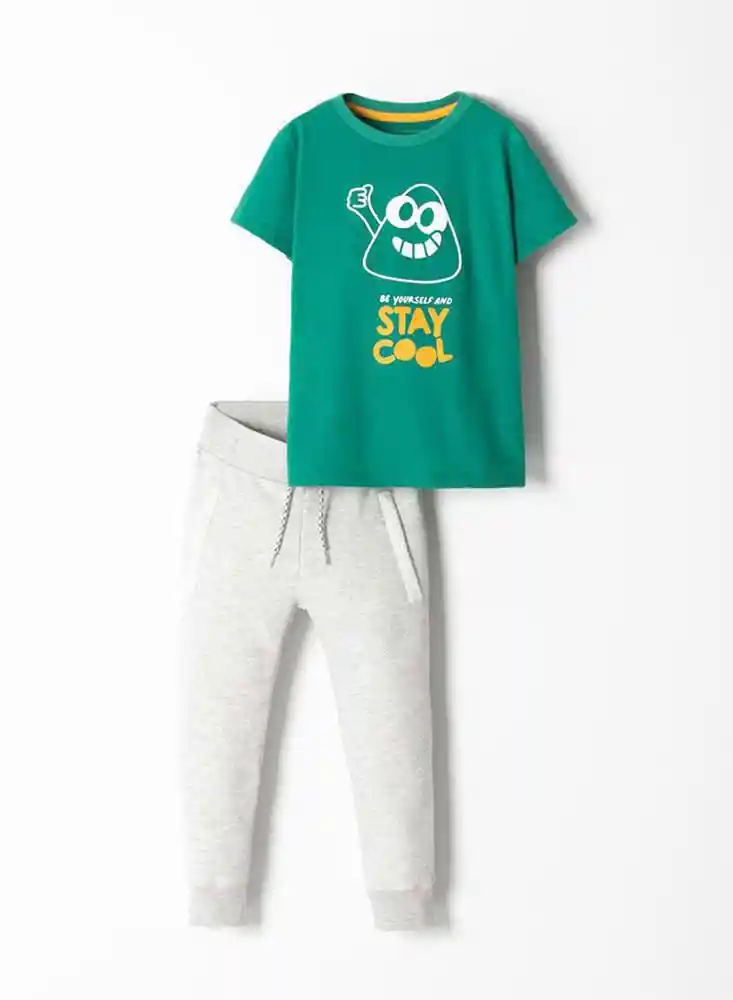 Conjunto Manga Corta 3T - Verde