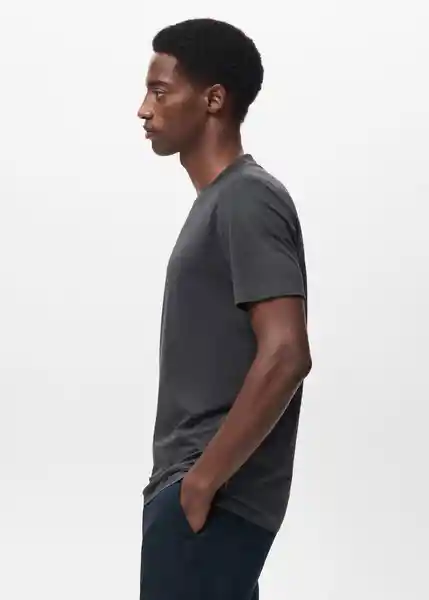 Camiseta Puglia Dark Caza Talla M Hombre Mango