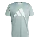 Adidas Camiseta Manga Corta Run it Bl Tee M Hombre Verde Talla S