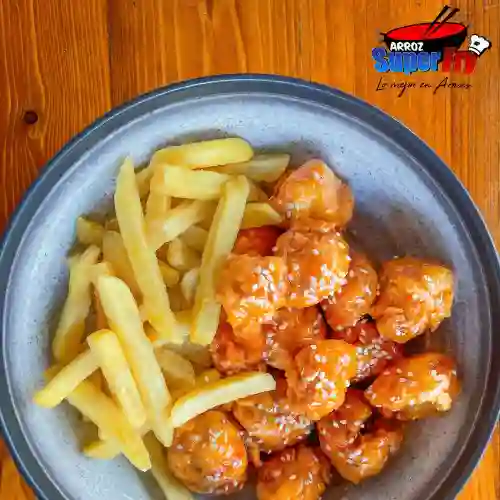 Pollo a la Naranja con Papas