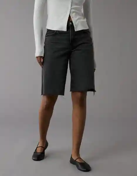 Short Mujer Negro Talla: 10 8164081 American Eagle