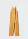 Enterizo Mono Yellow-H Camel Talla XS Mujer Mango