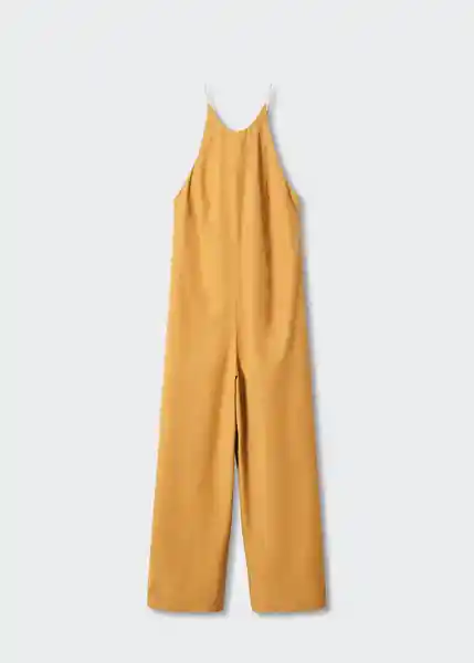 Enterizo Mono Yellow-H Camel Talla XS Mujer Mango