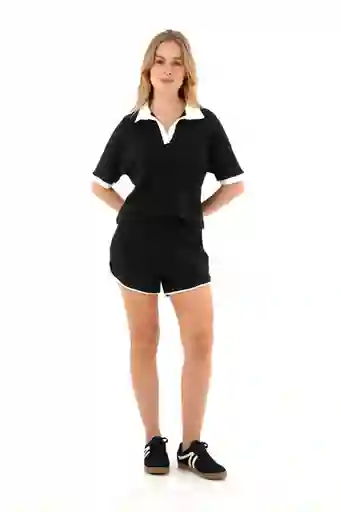 Short Isabelle Negro Talla XS Mercedes Campuzano