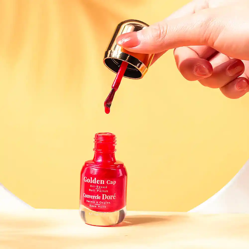 Miniso Esmalte Para Uñas Rosa, Golden Cap Oil