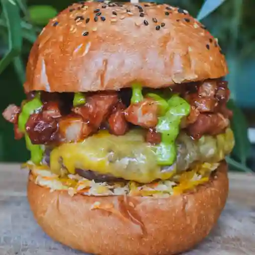 Hamburguesa parche la capuchino