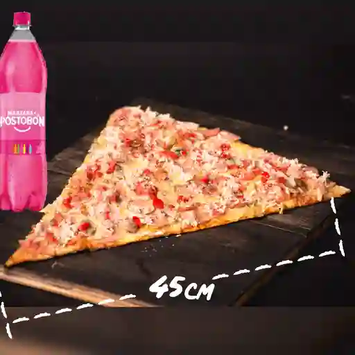 Combo pizza especial + manzana 1.5 l