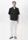 Camisa Formen Negro Talla M Hombre Mango