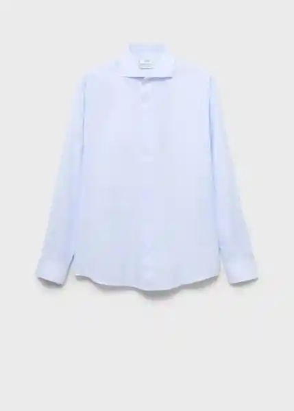 Camisa Luisiana Celeste Talla M Hombre Mango