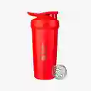 Blender Bottle Botella Strada Twist Acero Rojo