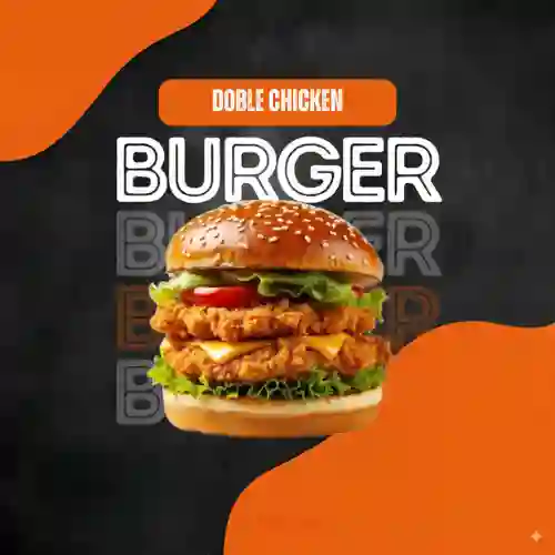 Burguer Doble Pollo Crispy