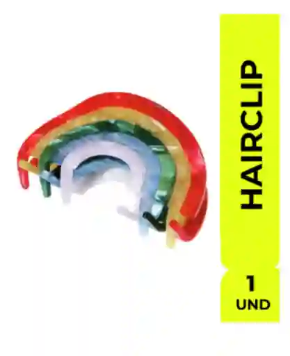 Hairclip Gancho Arcoiris Pinza Neon