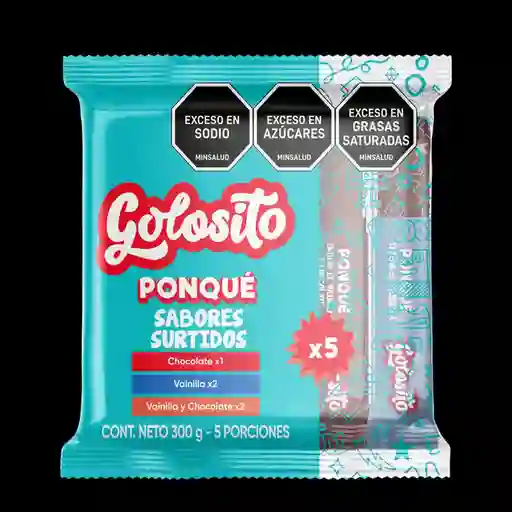 Golosito Ponqué Sabores Surtido