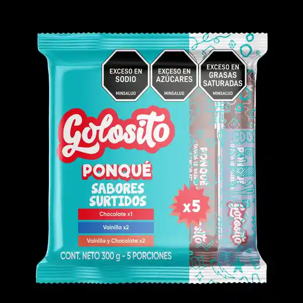 Golosito Ponqué Sabores Surtido