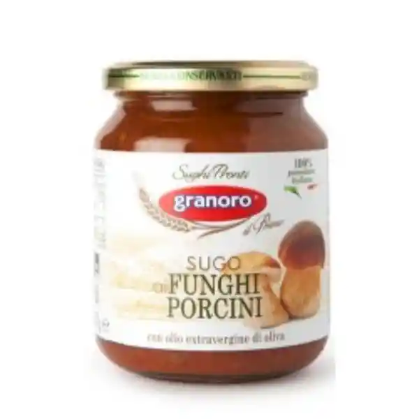 Granoro Salsa de Tomate Con Champiñones