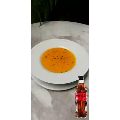 Combo Crema de Zapallo + Coca Cola Sin Azúcar 300ML
