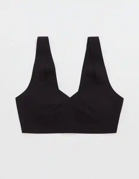 Top Bralette Aerie Negro Talla LARGE 3772073 American Eagle