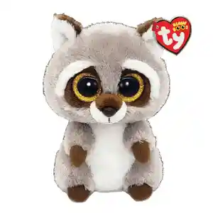 Ty Peluche Beanie Boos Oakie Mapache Gris